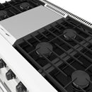 Thor Kitchen 48-Inch 6.8 Cu. Ft. Natural Gas Range with 6 Burners, Griddle and Double Oven in White (LRG4807UW)