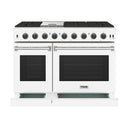 Thor Kitchen 48-Inch 6.8 Cu. Ft. Natural Gas Range with 6 Burners, Griddle and Double Oven in White (LRG4807UW)