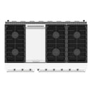 Thor Kitchen 48-Inch 6.8 Cu. Ft. Natural Gas Range with 6 Burners, Griddle and Double Oven in White (LRG4807UW)