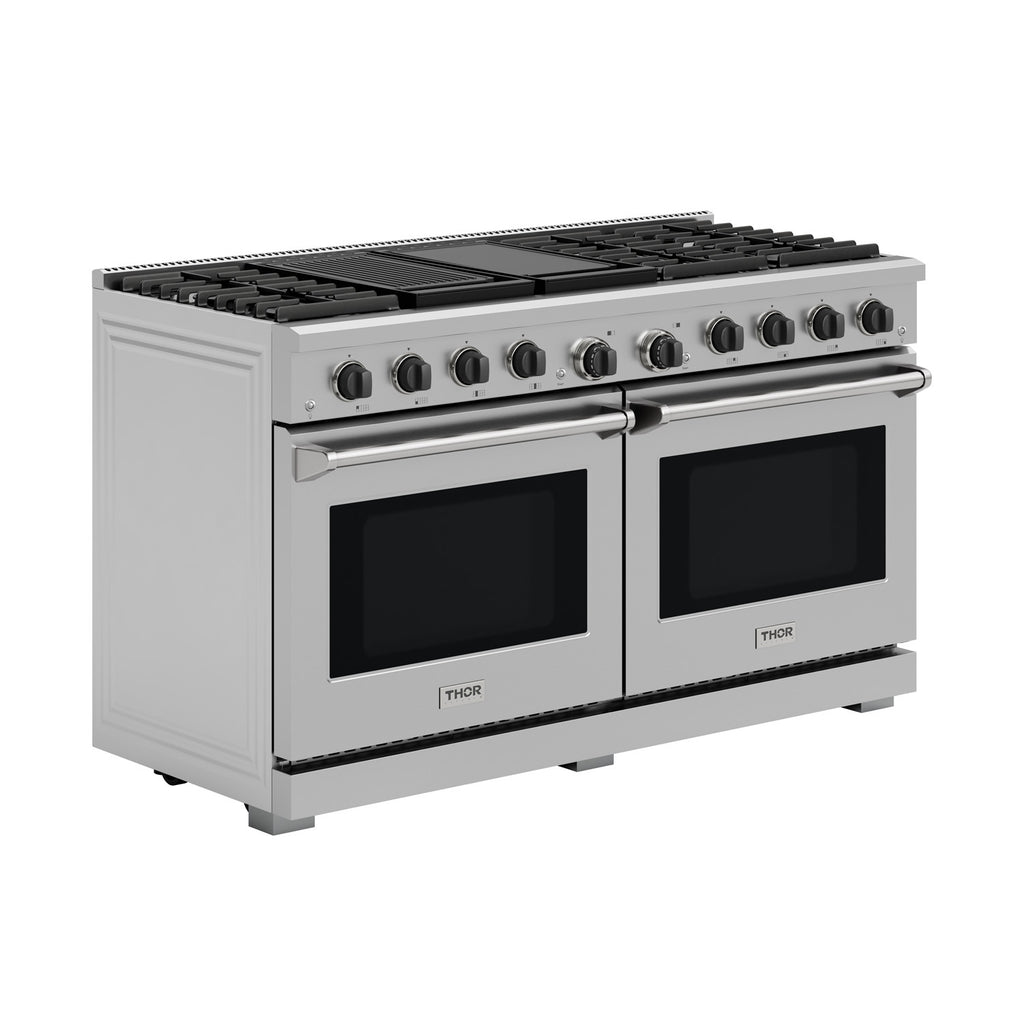 Compact Kitchen 60 Inch Thor Kitchen 60-Inch Professional Natural Gas Range (LRG60E)