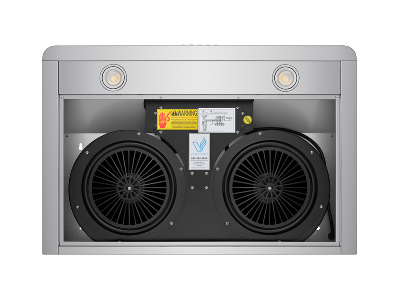 Victory Luna 30-Inch 600 CFM Under Cabinet Range Hood in Stainless Steel with Touch Display Control (Luna-30)