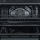 Forno 5-Piece Appliance Package - 30-Inch Electric Range, Under Cabinet Range Hood, French Door Refrigerator, Dishwasher, and 30-Inch Microwave Drawer in Black with Antique Brass Trim