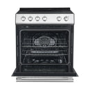 Forno 5-Piece Appliance Package - 30-Inch Electric Range, Under Cabinet Range Hood, French Door Refrigerator, Dishwasher, and 30-Inch Microwave Drawer in Stainless Steel
