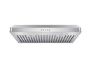 Victory Luna 30-Inch 600 CFM Under Cabinet Range Hood in Stainless Steel with Push Button Control (Luna-M-30)