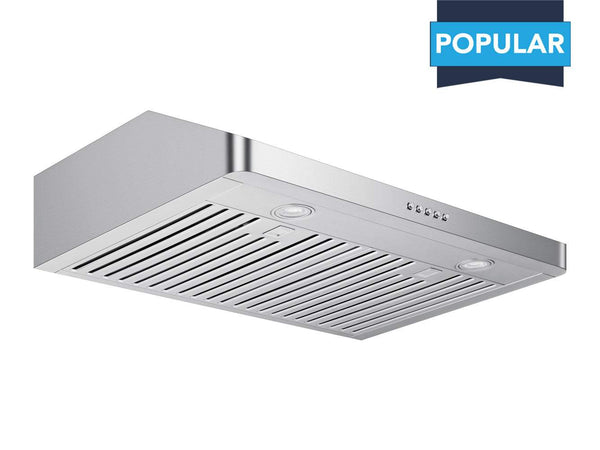 Victory Luna 30-Inch 600 CFM Under Cabinet Range Hood in Stainless Steel with Touch Display Control (Luna-30)