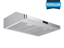 Victory Luna 30-Inch 600 CFM Under Cabinet Range Hood in Stainless Steel with Touch Display Control (Luna-30)