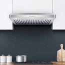 Victory Luna 36-Inch 600 CFM Under Cabinet Range Hood in Stainless Steel with Push Button (Luna-M-36)