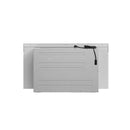 Forno 5-Piece Appliance Package - 48-Inch Gas Range, Wall Mount Range Hood, 36-Inch Refrigerator, Dishwasher, and 30-Inch Microwave Drawer in White with Antique Brass Handle
