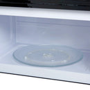 Forno Scalo 30-Inch Over the Range Microwave in Black with Antique Brass Handle – 1.6 cu.ft, 300 CFM Vent, Touch Control, LED Light (FOTR3007-30BLK)