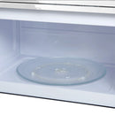 Forno Scalo 30-Inch Over the Range Microwave in White with Antique Brass Handle – 1.6 cu.ft, 300 CFM Vent, Touch Control, LED Light (FOTR3007-30WHT)