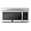 Forno Scalo 30-Inch Over the Range Microwave in Stainless Steel – 1.6 cu.ft, 300 CFM Vent, Touch Control, LED Light (FOTR3007-30)