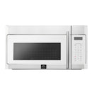 Forno Fornace 30-Inch Over-the-Range Convection Microwave in White with Stainless Steel Handle – 1.5 cu.ft, 300 CFM Vent, Touch Control, LED Light (FOTR3038-30WHT)