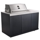 Forno Rimini Outdoor Kitchen 30-Inch BBQ 62,000 BTU, 4.8 cu.ft. Beverage Center, Stainless Steel Sink, White Countertops (FODKT2575WHT)