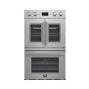 Forno 2-Piece Appliance Package - 30-Inch Asti French Door Double Electric Wall Oven & 30-Inch Microwave Oven in Stainless Steel
