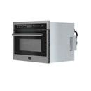 Forno 5-Piece Appliance Package - 48-Inch Gas Range, Wall Mount Range Hood, 36-Inch Refrigerator, Dishwasher, and 24-Inch Microwave Oven in Stainless Steel