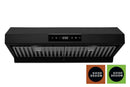 Hauslane 30-Inch Ducted Under Cabinet Range Hood in Black (UC-PS18BLK-30)