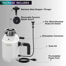 Forno Acqua BrightDiamond Moonstone 1HP Super Quiet Garbage Disposal Corded with Motion Sensor Cabinet Light & Pre-Wired Air Switch (WDD100TA2MS)