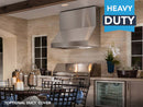 Victory Prestige 42-Inch 2300 CFM Under Cabinet BBQ Range Hood in Stainless Steel (Prestige-42)
