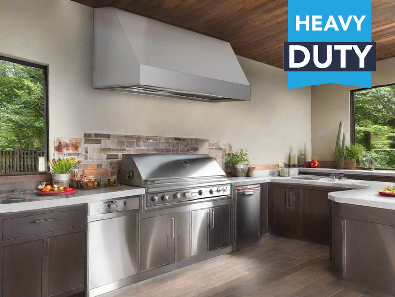 Victory Prestige 60-Inch 2300 CFM Under Cabinet BBQ Range Hood in Stainless Steel (Prestige-60)