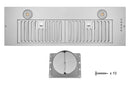 Hauslane 450 CFM Convertible Built-In Range Hood Insert with Stainless Steel Filters (IN-R100SS-36)