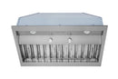 Hauslane 30-Inch Convertible Built-In Insert Range Hood in Stainless Steel, 18.5-Inch Deep (IN-R200SS-30)