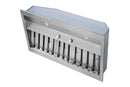 Hauslane 36-Inch Convertible Built-In Insert Range Hood in Stainless Steel, 18.5-Inch Deep (IN-R200SS-36)