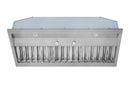 Hauslane 42-Inch Convertible Built-In Insert Range Hood in Stainless Steel, 18.5-Inch Deep (IN-R200SS-42)