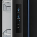 Gordon Ramsay by Thor Kitchen 30-Inch 17.5 cu ft French Door Counter Depth Refrigerator with Ice Maker in Black with Navy Blue Trim (RF3017FFD00-BLU)