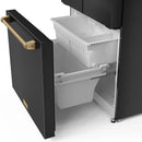 Gordon Ramsay by Thor Kitchen 30-Inch 17.5 cu ft French Door Counter Depth Refrigerator with Ice Maker in Black with Bronze Trim (RF3017FFD00-BRZ)