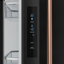 Gordon Ramsay by Thor Kitchen 30-Inch 17.5 cu ft French Door Counter Depth Refrigerator with Ice Maker in Black with Rose Gold Trim (RF3017FFD00-RSG)