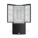 Gordon Ramsay by Thor Kitchen 30-Inch 17.5 cu ft French Door Counter Depth Refrigerator with Ice Maker in Black with Stainless Steel Trim (RF3017FFD00-SS)