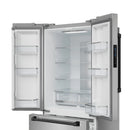 Gordon Ramsay by Thor Kitchen 30-Inch 17.5 cu ft French Door Counter Depth Refrigerator with Ice Maker in Stainless Steel with Black Trim (RF3017FFD99-BLK)