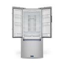 Gordon Ramsay by Thor Kitchen 30-Inch 17.5 cu ft French Door Counter Depth Refrigerator with Ice Maker in Stainless Steel with Navy Blue Trim (RF3017FFD99-BLU)