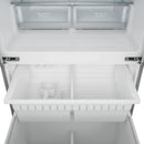 Gordon Ramsay by Thor Kitchen 30-Inch 17.5 cu ft French Door Counter Depth Refrigerator with Ice Maker in Stainless Steel with Navy Blue Trim (RF3017FFD99-BLU)
