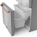 Gordon Ramsay by Thor Kitchen 30-Inch 17.5 cu ft French Door Counter Depth Refrigerator with Ice Maker in Stainless Steel with Rose Gold Trim (RF3017FFD99-RSG)