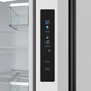 Gordon Ramsay by Thor Kitchen 30-Inch 17.5 Cu. Ft. French Door Counter-Depth Refrigerator with Ice Maker in White with Black Trim (RF3017FFDW-BLK)