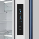 Gordon Ramsay by Thor Kitchen 30-Inch 17.5 Cu. Ft. French Door Counter-Depth Refrigerator with Ice Maker in White with Blue Trim (RF3017FFDW-BLU)