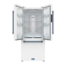 Gordon Ramsay by Thor Kitchen 30-Inch 17.5 Cu. Ft. French Door Counter-Depth Refrigerator with Ice Maker in White with Blue Trim (RF3017FFDW-BLU)