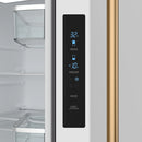 Gordon Ramsay by Thor Kitchen 30-Inch 17.5 Cu. Ft. French Door Counter-Depth Refrigerator with Ice Maker in White with Bronze Trim (RF3017FFDW-BRZ)