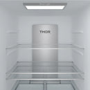 Gordon Ramsay by Thor Kitchen 30-Inch 17.5 Cu. Ft. French Door Counter-Depth Refrigerator with Ice Maker in White with Rose Gold Trim (RF3017FFDW-RSG)