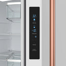 Gordon Ramsay by Thor Kitchen 30-Inch 17.5 Cu. Ft. French Door Counter-Depth Refrigerator with Ice Maker in White with Rose Gold Trim (RF3017FFDW-RSG)