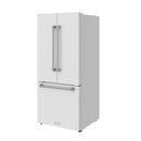 Gordon Ramsay by Thor Kitchen 30-Inch 17.5 Cu. Ft. French Door Counter-Depth Refrigerator with Ice Maker in White (RF3017FFDW)