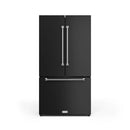 Gordon Ramsay by Thor Kitchen 3-Piece Appliance Package - 36-Inch Electric Range with Tilt Panel Touch Control, 36-Inch Refrigerator, and Dishwasher in Black with Stainless Steel Trim