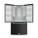 Gordon Ramsay by Thor Kitchen 3-Piece Appliance Package - 36-Inch Electric Range with Tilt Panel Touch Control, 36-Inch Refrigerator, and Dishwasher in Black with Stainless Steel Trim
