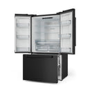 Gordon Ramsay by Thor Kitchen 3-Piece Appliance Package - 30-Inch Gas Range with Liquid Propane Kit, Tilt Panel, 36-Inch Refrigerator, and Dishwasher in Black