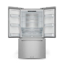 Gordon Ramsay by Thor Kitchen 3-Piece Appliance Package - 36-Inch Gas Range with Tilt Panel, 36-Inch Refrigerator, and Dishwasher in Stainless Steel