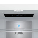 Gordon Ramsay by Thor Kitchen 36-Inch 20.3 Cu. Ft. French Door Counter-Depth Refrigerator with Ice Maker in White with Blue Trim (RF3621CTDW-BLU)