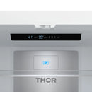 Gordon Ramsay by Thor Kitchen 36-Inch 20.3 Cu. Ft. French Door Counter-Depth Refrigerator with Ice Maker in White with Bronze Trim (RF3621CTDW-BRZ)