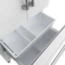 Gordon Ramsay by Thor Kitchen 36-Inch 20.3 Cu. Ft. French Door Counter-Depth Refrigerator with Ice Maker in White (RF3621CTDW)