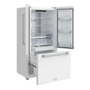 Gordon Ramsay by Thor Kitchen 36-Inch 20.3 Cu. Ft. French Door Counter-Depth Refrigerator with Ice Maker in White (RF3621CTDW)